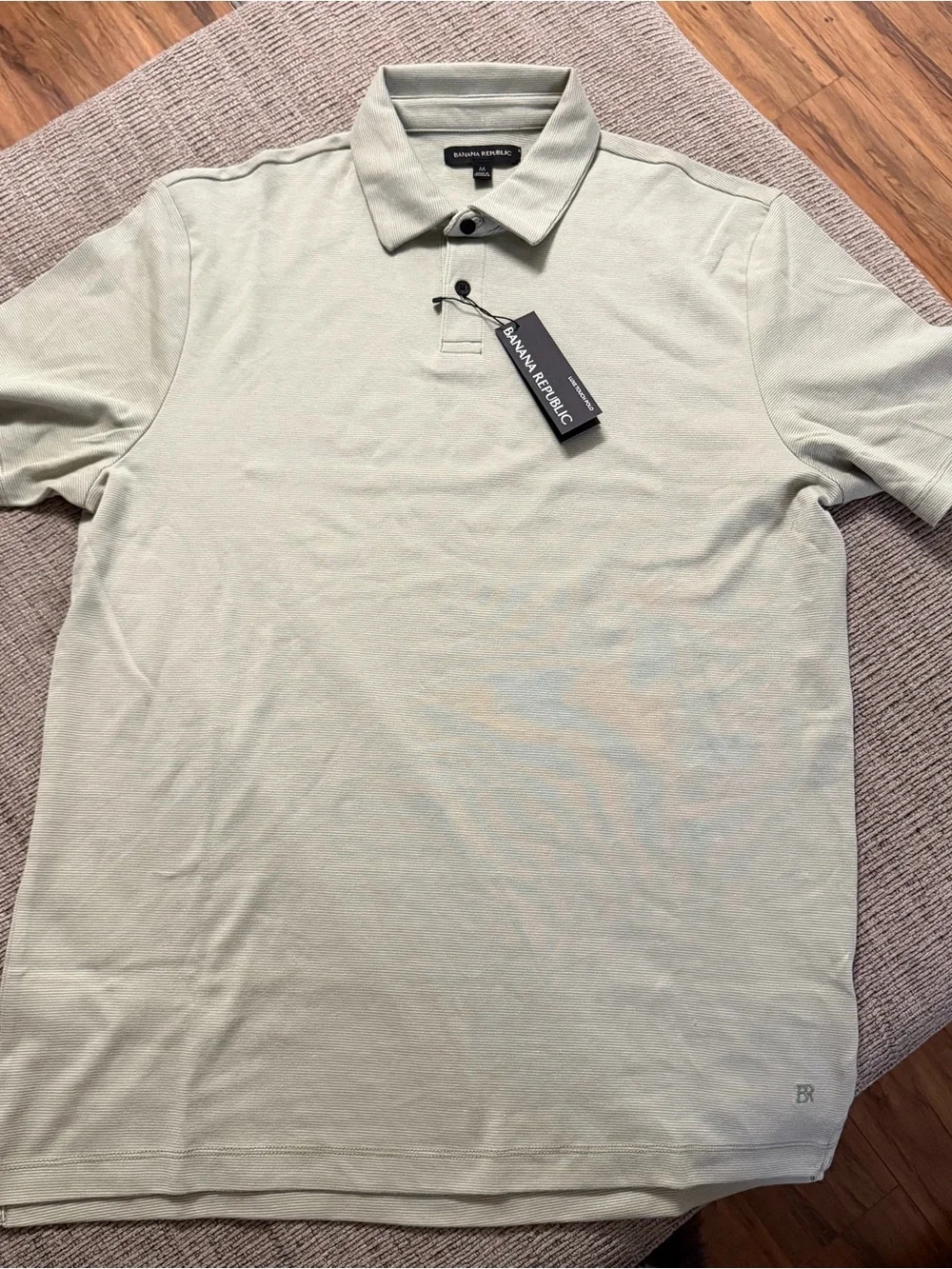 Banana Republic Men’s Sage Green Luxe Touch Polo